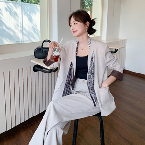 26春新款现-韩系休闲轻职风波点撞色套装2619-P185K298图片