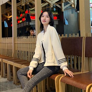 【现货】2024春秋新款潮短款小个子外套女韩版工装百搭夹克上衣图片