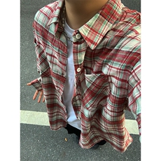 特P35二开无差价长袖百搭春秋格子衬衫-HS2180男模外景，男装衬衫，电商A003