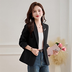 小西装外套女2025春秋装新款韩版时尚气质职场短款长袖女士小西服，女装短外套，伊航服饰