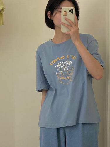 【现货】夏款新款韩系休闲百搭跑量T，女装，HertBella