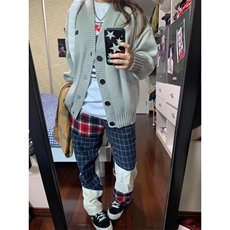 【有货】cleanfit拼接毛衣男高级感开衫针织衫外套MY132HH-P55，男装针织衫/毛衣，星座1007（原301D）