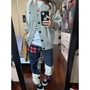 【有货】cleanfit拼接毛衣男高级感开衫针织衫外套MY132HH-P55图片