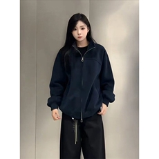 抖音得物高品质秋冬美式高街重磅结构纹理立领卫衣夹克外套XS105，男装夹克，电商A486