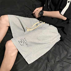 HD74092-P22华夫格短裤男大码宽松五分裤男直筒中裤，男装休闲裤，电商A040