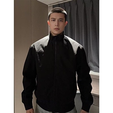 cleanfit立领外套男春秋高级感教练夹克潮飞行员外套LY66299-p68，男装夹克，星座1008