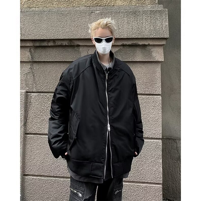 假两件冬季新款翻领棉衣机能面包服潮牌宽松高级感外套-WT821,男装棉衣,星座1002-2