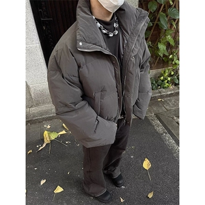 美式短款棉服男冬季新款加厚廓形面包棉服立领棉衣外套 MY302图片