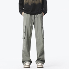 冲锋裤降落伞兵裤休闲裤男高街潮流工装个性长裤子G1990/P40，男装工装外套，电商D202-1