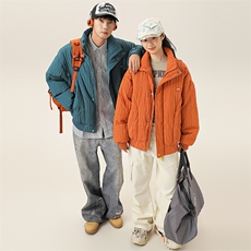 2025冬季新款男日系潮牌立领白鸭绒羽绒服加厚外套棉衣YR50-F255，男装羽绒服，电商A101（原外27）