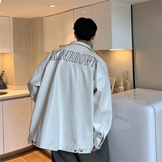 1港风工装皮衣男中性休闲宽松潮流大码M-5XL夹克男JK7757P90控，男装夹克，星座226-2