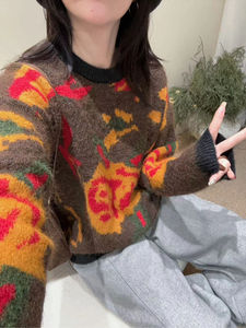 2026新款拉毛毛衣女，女装针织衫/毛衣，臻纶羊绒