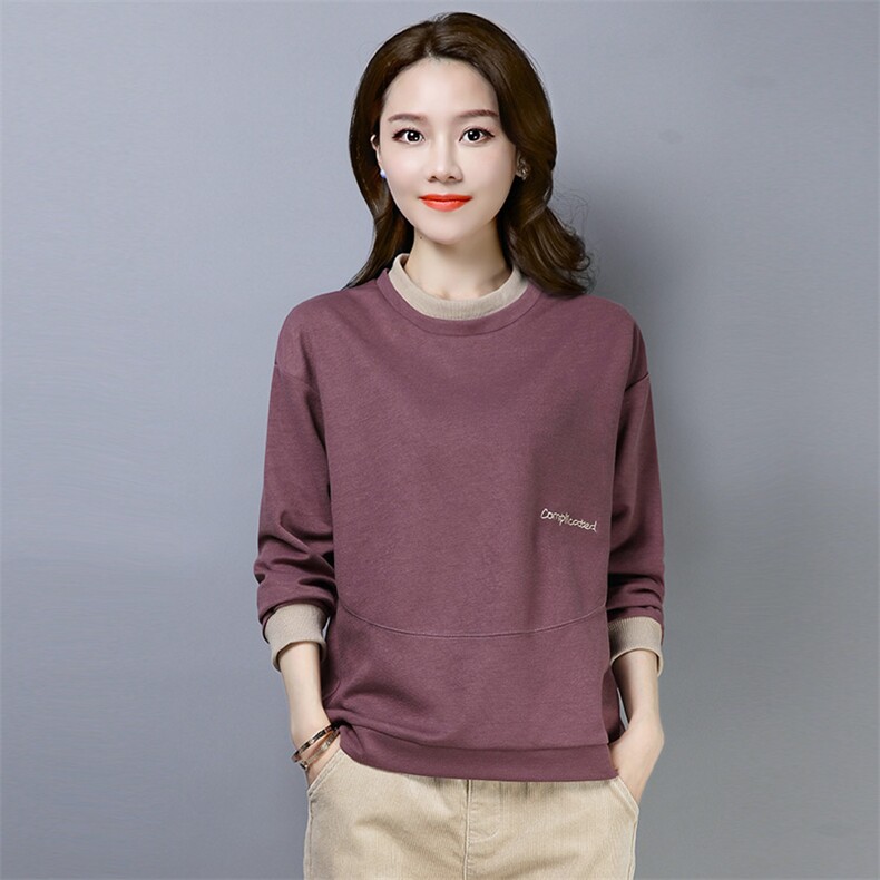 卫衣春秋小个子女装中年妈妈30岁40上衣服休闲时尚洋气，女装卫衣/绒衫，简韵佳