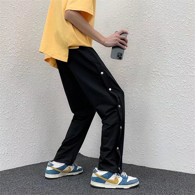 男春季潮流时尚休闲长裤排扣长裤B689P32,男装休闲裤,星座1116-2