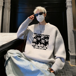 高质量！秋冬季半高领毛衣男加绒加厚线衣男针织衫男MY247-特p38图片