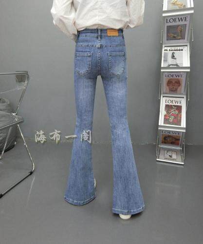时尚牛仔l喇叭裤，女装，海布一阁
