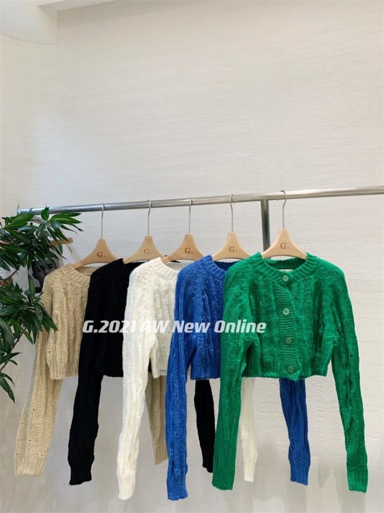 新款韩版小花短款开衫均码现货，其它，G