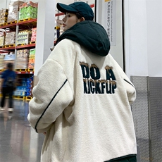 2023冬款中性羊羔绒棉服加绒休闲棉衣外套男女8336-P130控价178，男装棉衣，电商A441-1