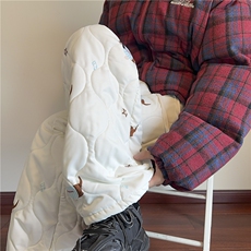 冬季新款保暖夹棉加厚满印小狗宽松休闲棉裤B315-K882-特p45控88，男装棉裤，电商B315