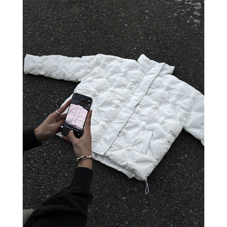自家图现货！立领格子棉服外套设计感小众棉衣R211-P118/已注册,男装棉衣,星座1005-4