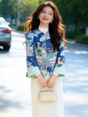 芷墨春季新款新中式盘扣设计感复古外套日常气质显瘦显瘦短开衫女，女装短外套，芷墨服饰