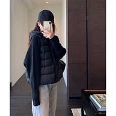 现货针织拼接棉服女短款保暖棉衣小个子外套MY555特P85，男装棉衣，星座205-3