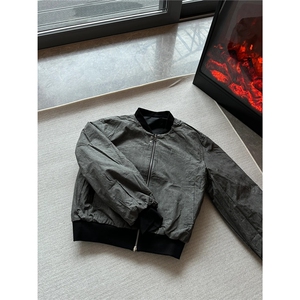JK9580LL-P83双面穿外套男女短款棒球服夹克图片