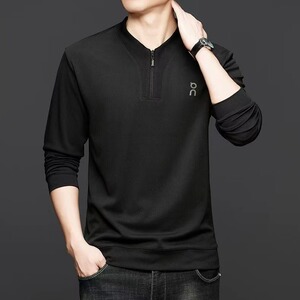 G1573半拉链男士套头卫衣新款长袖T恤百搭打底衫图片