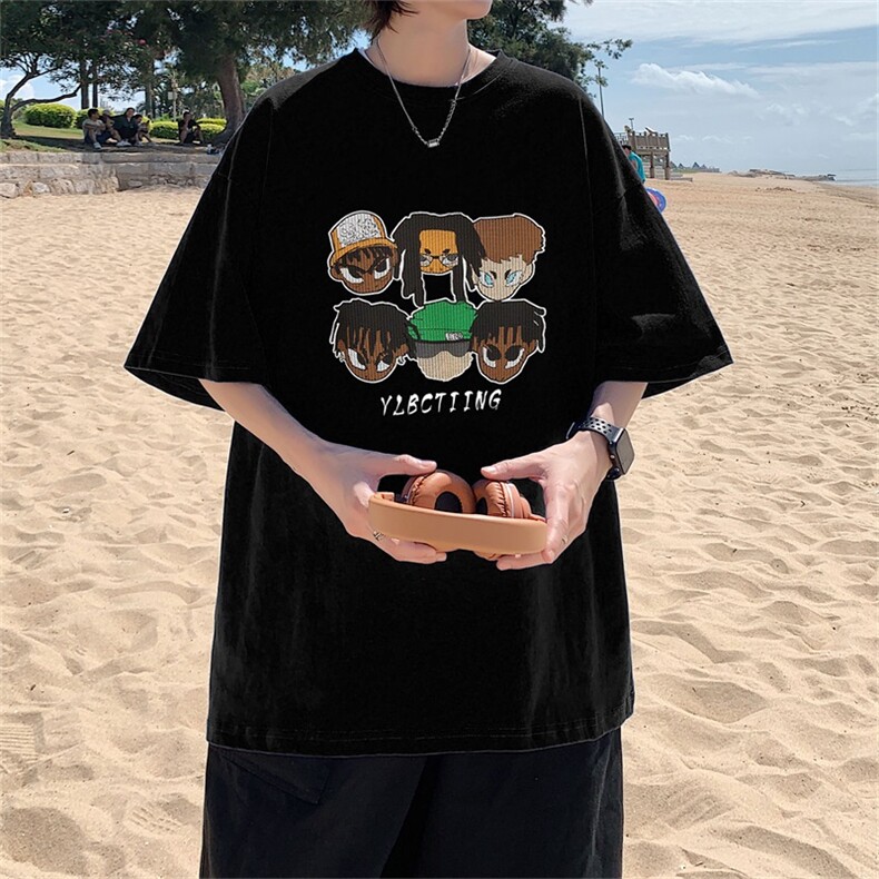 230g重磅纯棉! 夏季短袖t恤男半袖男DSA028-MDTP433-P25图片