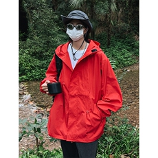 港风美式vibe潮流宽松连帽冲锋衣夹克男潮XZ213-JK6601-P65控88，男装夹克，星座213