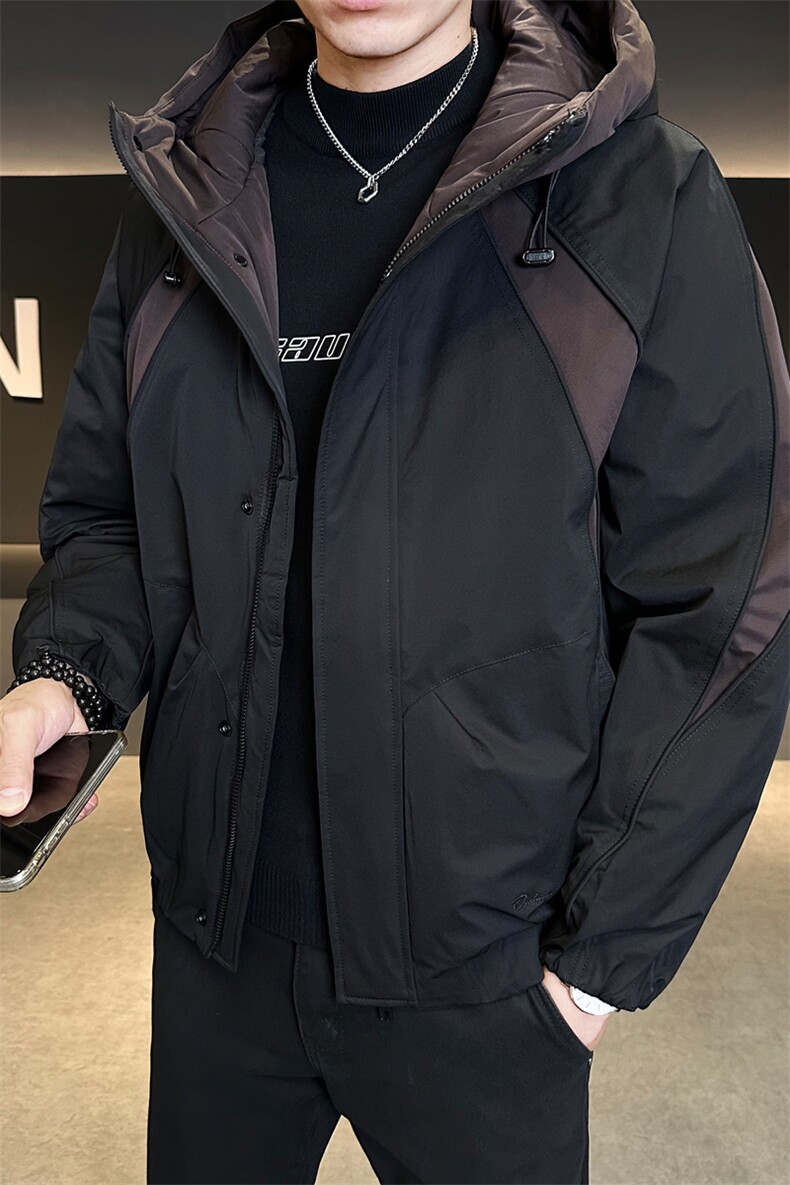 新标连帽轻奢男羽绒服现货高品质情侣保暖外套数据款Y2559-,男装羽绒服,电商A237