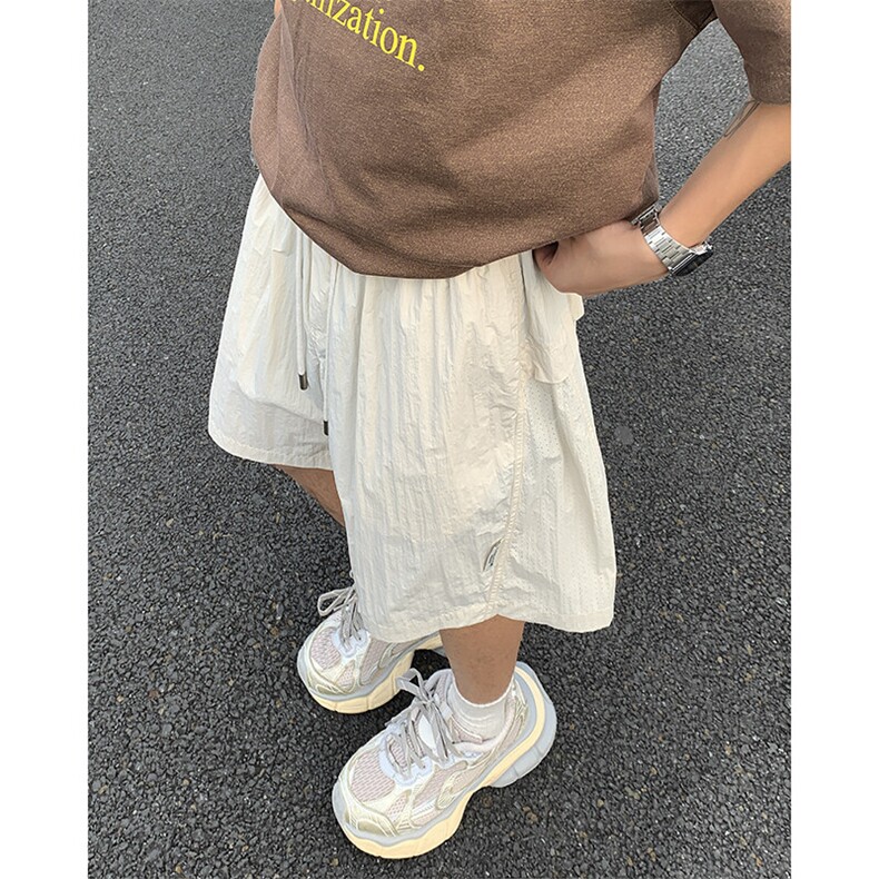 夏季新款速干冲孔拼接短裤车景XZ604-DK233-特P20控48,男装牛仔裤,星座604