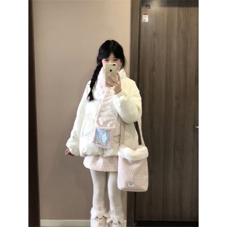1506-1/M79001/P99女生日系小个子软妹学院风立领棉服外套,男装棉衣,星座1506-1