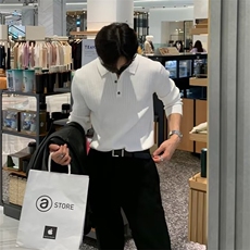 冬季韩版polo衫翻领毛衣男士长袖港风纯色内搭针织打底衫MB107P50，男装针织衫/毛衣，星座1116-2