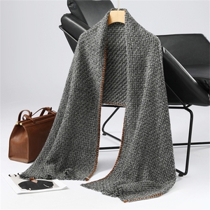 2025年秋季时尚百搭通勤简约休闲编织围巾，围巾，星纬羊绒
