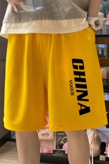MK37001-P15冰丝短裤男士大码宽松休闲五分裤男运动中裤港风，男装休闲裤，电商A040