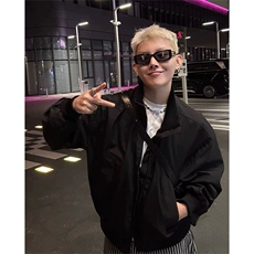 抖音得物美式潮休闲夹克春季立领纯色复古工装加厚棉服外套MF01，男装夹克，电商A443