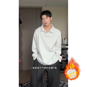 加绒加厚polo衫卫衣美式cleanft套头衫504-T504-特P28（加绒P33）图片