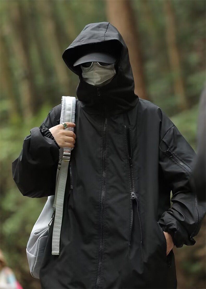 美式机能工装外套男款春秋季潮牌宽松冲锋衣 CF012 P65图片