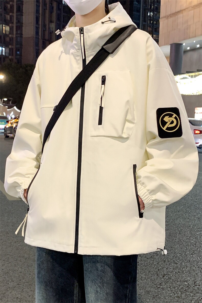 2025秋季新款宽松连帽多口袋夹克休闲外套A436-D1205-P65,男装夹克,电商A436