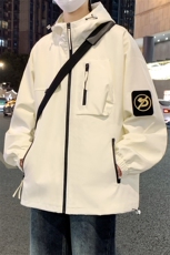 2025秋季新款宽松连帽多口袋夹克休闲外套A436-D1205-P65，男装夹克，电商A436