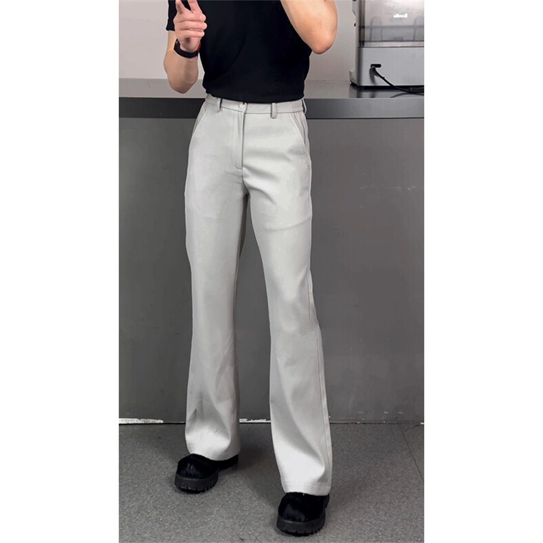 2025春夏新款垂感冰丝微喇休闲裤男显高显瘦百搭西装裤K313-P40,男装休闲裤,星座1004-3