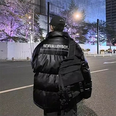 2025冬季潮流皮棉衣加厚保暖情侣时尚潮牌外套男士MY79，男装棉衣，星座1108