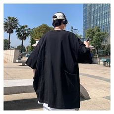 大口袋工装短袖T恤男款夏季新款潮牌宽松体恤上衣1001-1-TX61-P35，男装T恤，星座1001-1