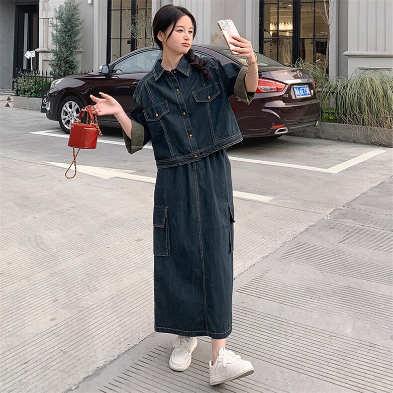 2024年夏季新款牛仔套装-款号-9927-P155-K228,女装套装/套裙,浙宝305