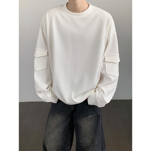 S2602/P35春装新款现货卫衣男立体袋个性T恤宽松大码上衣图片
