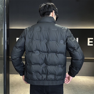 2025数据男士冬季羽绒服立领百搭鸭绒保暖青年夹克外套图片