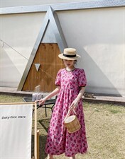 现货夏季新款碎花连衣裙，女装连衣裙，与跃