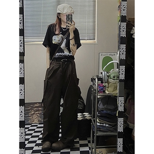 B221 美式街头hiphop宽松户外工装休闲裤子 LK23116-P60 控78图片