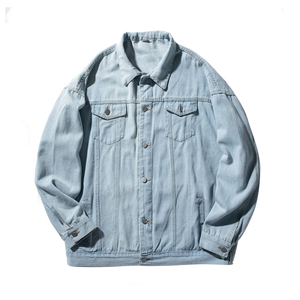 新款牛仔外套男春季潮牌工装夹克韩版潮流ins高街上衣服JK459-p65图片